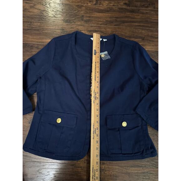 Isaac Mizrahi Live Estate Women’s Blazer Navy Blue Sz:12 - Picture 5 of 6